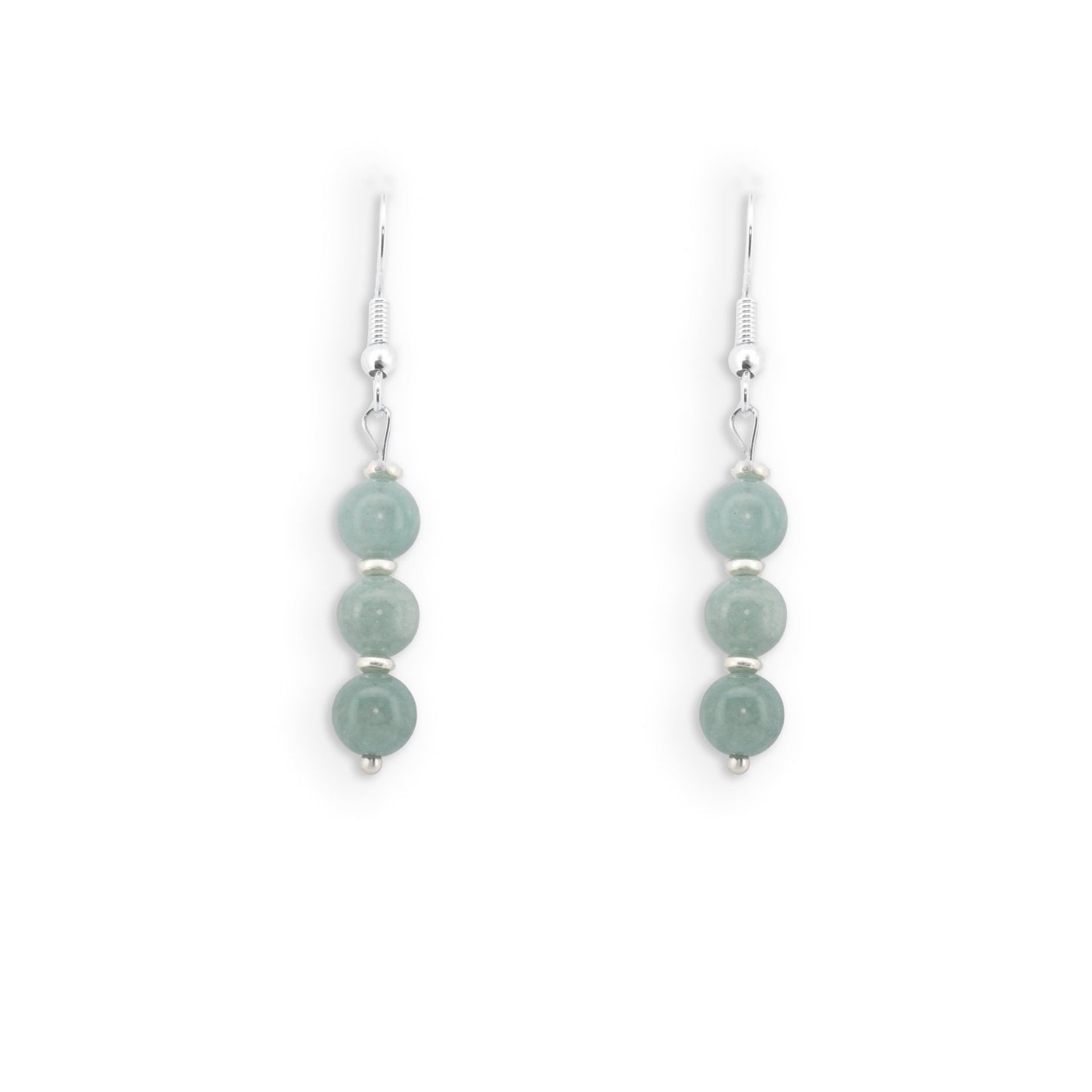 Mira - Natural Jade Gemstone Earrings - Sage Gems Jewellery Co.