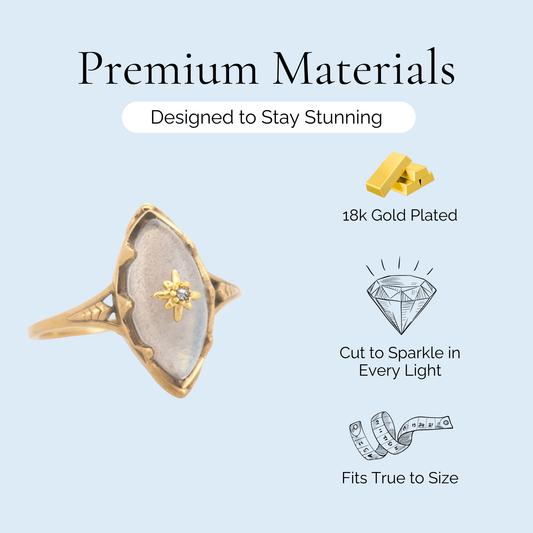 Persephone - Natural Labradorite Gemstone Ring