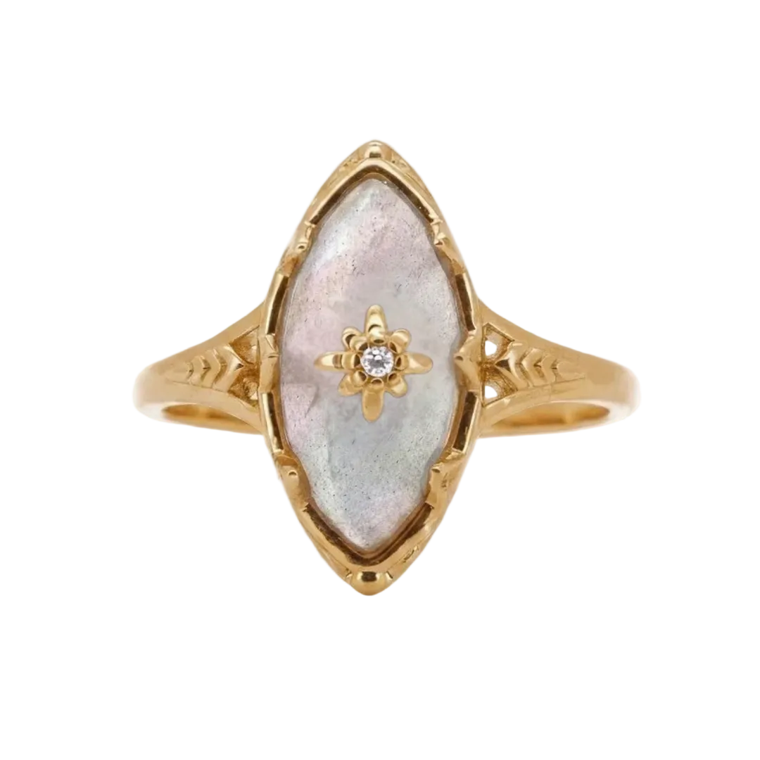 Persephone - Natural Labradorite Gemstone Ring