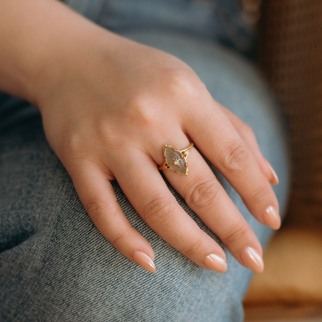 Persephone - Natural Labradorite Gemstone Ring