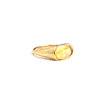 Ollie - Stainless Steel Gold Plated Ring