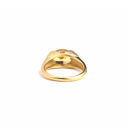 Ollie - Stainless Steel Gold Plated Ring