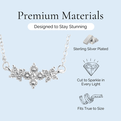 Daphne - Brilliant Cut Crystal Necklace - Sage Gems Jewellery Co.