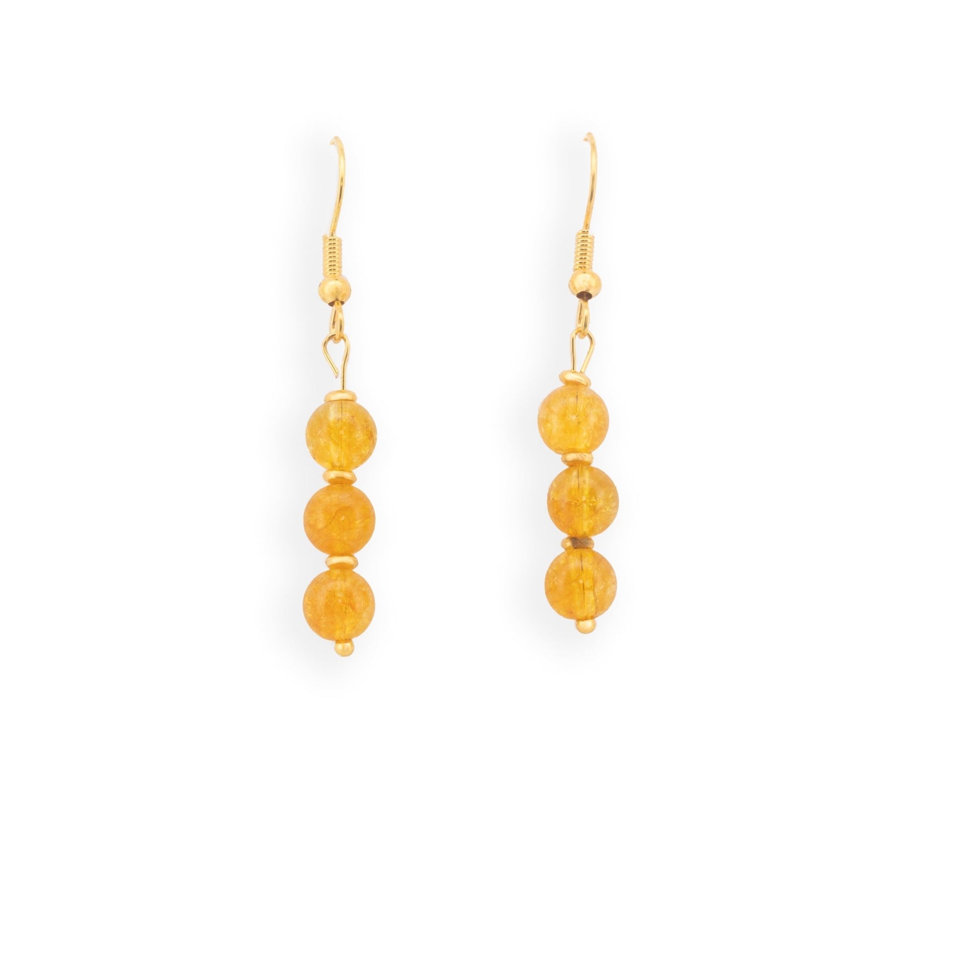 Felicity - Natural Citrine Gemstone Earrings - Sage Gems Jewellery Co.