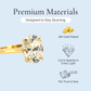 Janina - Oval Cut Crystal Gold Plated Ring - Sage Gems Jewellery Co.