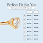 My Heart - Crystal Heart Gold Plated Ring - Sage Gems Jewellery Co.