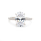 3ct Oval Cut Hidden Halo Ring - Regal Gems Jewellery Co.