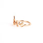 Love is Love rose gold cursive letter ring like Tiffany's - Regal Gems Jewellery