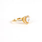 My Heart - Gold plated heart shaped gem ring - Regal Gems Jewellery