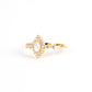 Penelope gold plated marquise ring promise ring art deco vintage every day wear - Regal Gems Jewellery