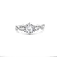 Small Brilliant Cut Wavy Band Silver-Plated Ring - Regal Gems Jewellery Co.