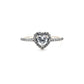 Small Heart-shaped Silver Plated Ring - Regal Gems Jewellery Co.
