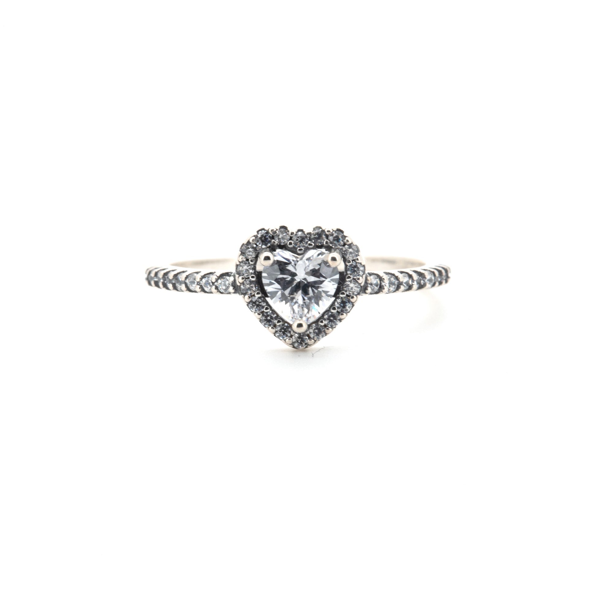 Small Heart-shaped Silver Plated Ring - Regal Gems Jewellery Co.