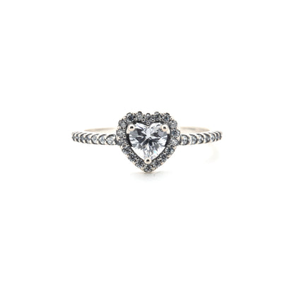 Small Heart-shaped Silver Plated Ring - Regal Gems Jewellery Co.